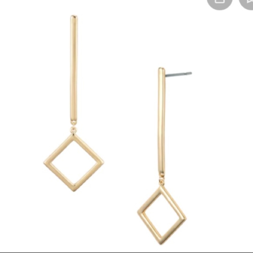 Real Simple Style Drop Gold Earrings